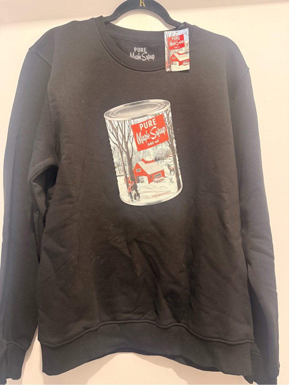 Black Graphic Sweatshirt